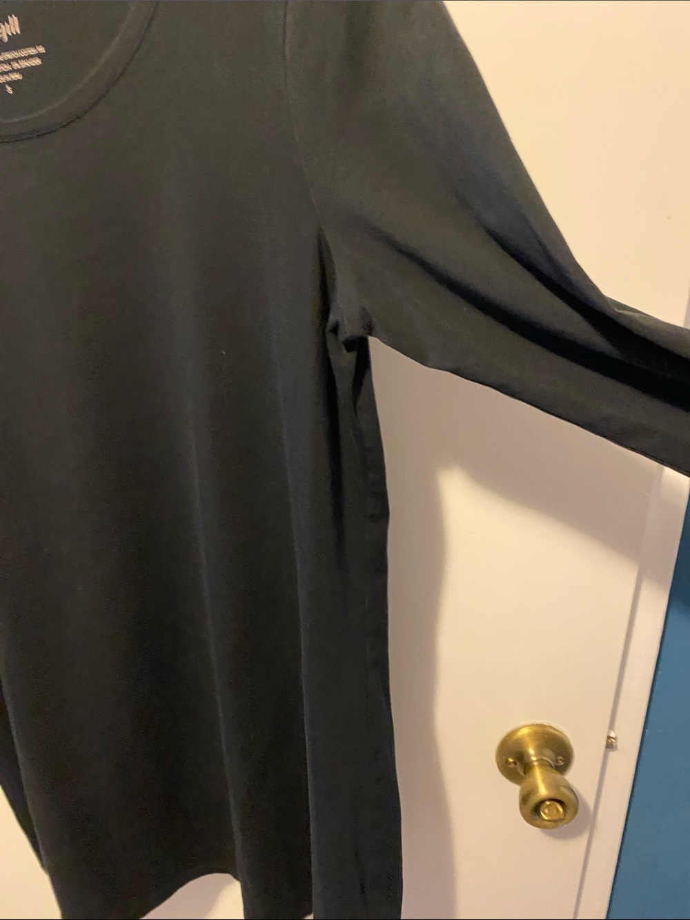 Pure Jill Black Long-Sleeve Scoop Neck Tee - Picture 2 of 7